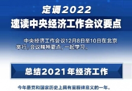 齊齊哈爾全文＋速覽！中央經(jīng)濟(jì)工作會(huì)議定調(diào)2022